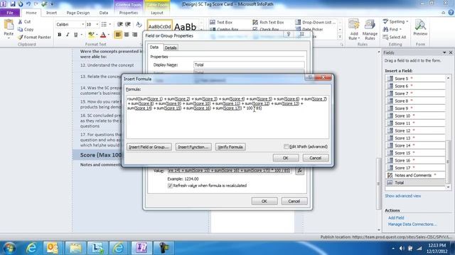 Calculating Totals And Rounding Percentages In InfoPath смотреть онлайн