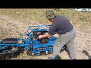 мотособака с толкачем  тест драйв летом