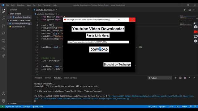 Python YouTube Video Downloader Using Pytube смотреть онлайн