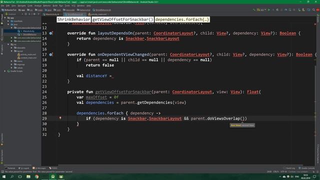 Custom CoordinatorLayout Behavior - Android Kotlin Tutorial смотреть онлайн