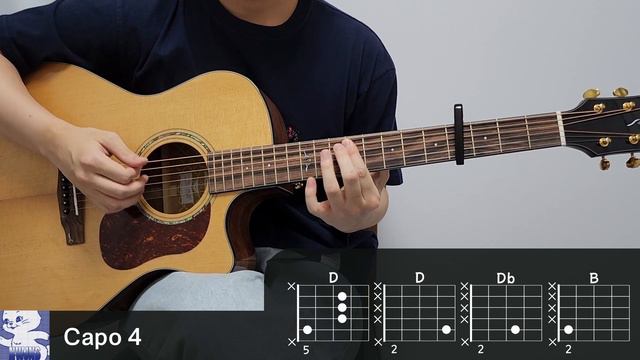 NewJeans 뉴진스 - Hurt 기타 l 코드 l 커버 l 악보 l 기타레슨 l 타브악보 l Guitar cover l Acoustic l Tab l Chord смотреть онлайн