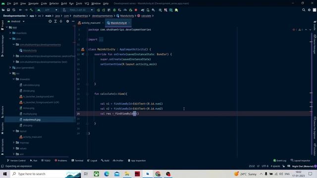 Simple Calculator App in Kotlin in Android Studio - Android Development full course in Hindi смотреть онлайн