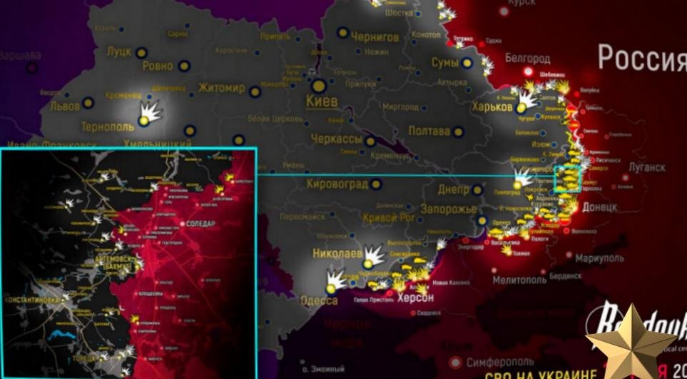 Карта боевых действий, обстановка на фронте, СВО сводки, новости, Донбасс, ЛНР, ДНР 15.05.2023 смотреть онлайн
