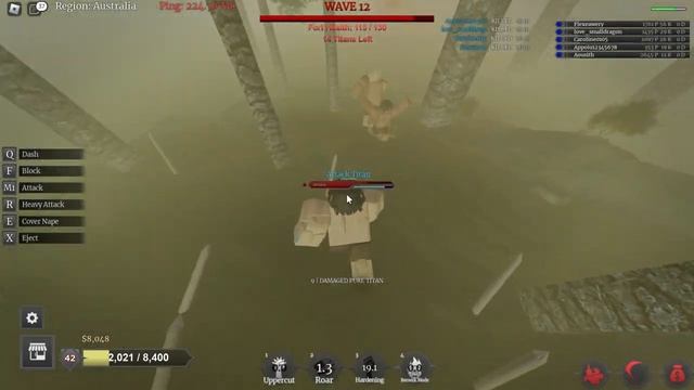 I became Attack Titan in Survival Pt.2 || Roblox Titan Warfare смотреть онлайн