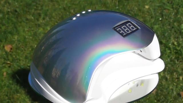 Lampa UV LED z wyświetlaczem 48W srebrna holo смотреть онлайн