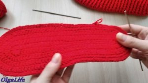 Как связать подошву для домашних тапочек-сапожек/ Расчет петель на стельку