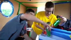 Гигантская КАРТОННАЯ ЛОДКА Челлендж