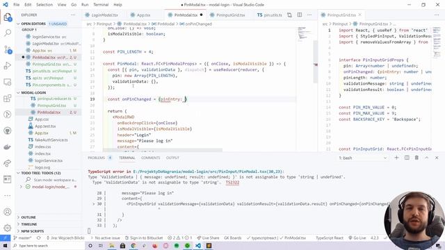 Login Modal Popup - ReactJS, TypeScript Tutorial - #5 Bonus Pin Input Modal смотреть онлайн