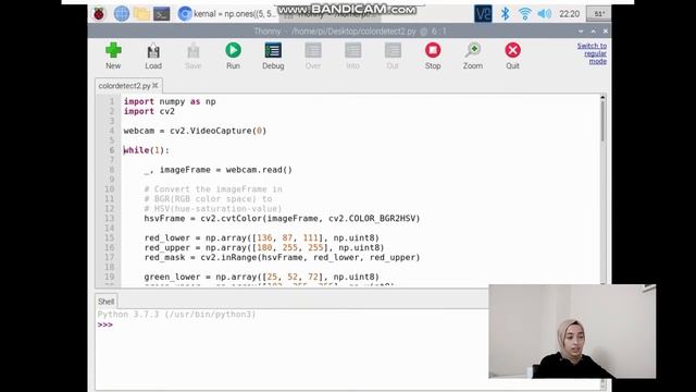 Raspberry Renk Tespiti ve Tanınması(Color Detection) | OpenCv - Python смотреть онлайн