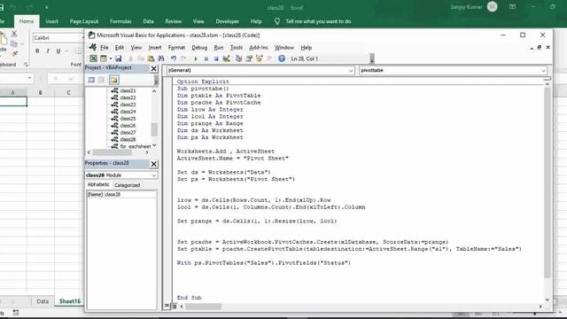 Multiple pivot table in excel vba How to create pivot table in vba смотреть онлайн