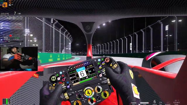 Assetto Corsa. Ferrari F1-75 / Jeddah Corniche Circuit смотреть онлайн