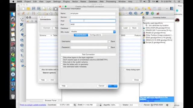 Connect Postgis to QGIS смотреть онлайн