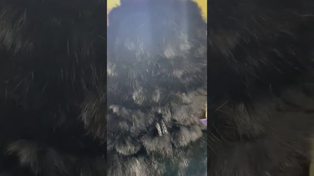Шуба женская из меха норки, капюшон из меха кролика смотреть онлайн