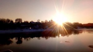 Коломна.Бобреневский мост зимой.Отель "40-й меридиан" на Москва-реке.