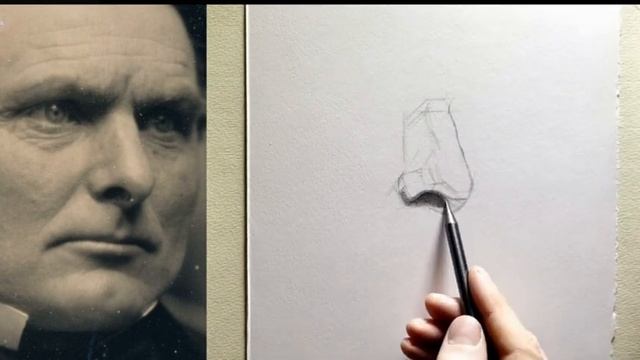 Tutor Demo - Pencil Drawing of Nose - Timelapse смотреть онлайн