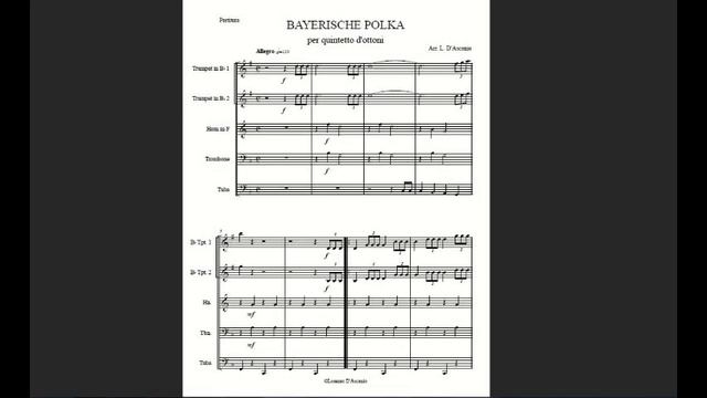 BAYERISCHE POLKA - Georg Lohmann | Brass Quintet, arr. Lorenzo D'Ascanio смотреть онлайн