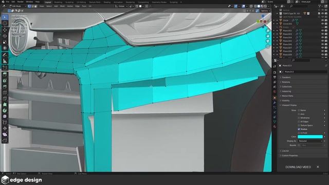 TOM'S GR Yaris Type TK - Bodykit 3D Modeling Part 3 (Blender 3D) смотреть онлайн