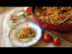 Макароны с мясом на сковороде (без варки)