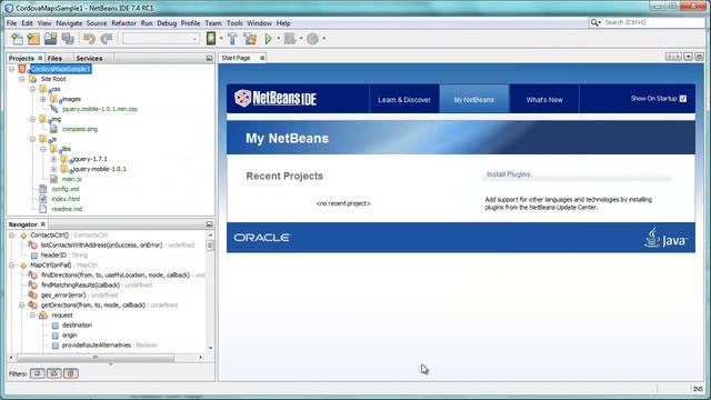 Getting Started with Cordova in NetBeans IDE смотреть онлайн