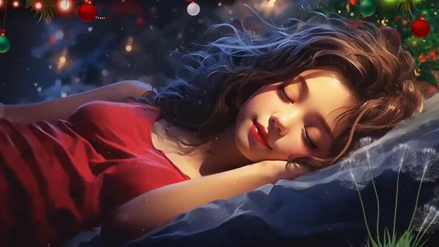 Christmas Night Piano Music for Deep Sleep and Soothing . Snowy Christmas Night смотреть онлайн