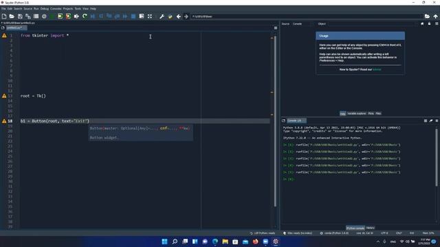 How to close the GUI using Button in Tkinter | Exit button | Python | Code with Dawood смотреть онлайн