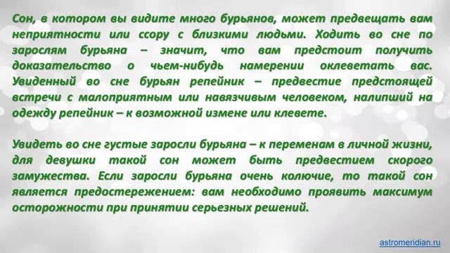 К чему снится Бурьян смотреть онлайн
