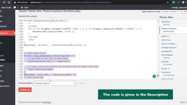 How to Upload WEBP images in WordPress Without Any Plugins | Web Booth смотреть онлайн
