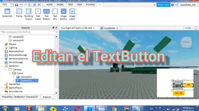 Cómo hacer un juego de FnaF 1 en Roblox Studio Cap 3 смотреть онлайн