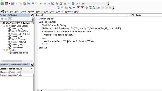 Excel VBA: Check If File or Folder Exists (DIR) - Open File or Create Folder смотреть онлайн