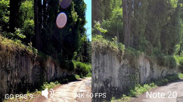 GoPro 9 VS NOTE 20 video comparison/ GoPro 9 VS NOTE 20 Сравнение видео смотреть онлайн