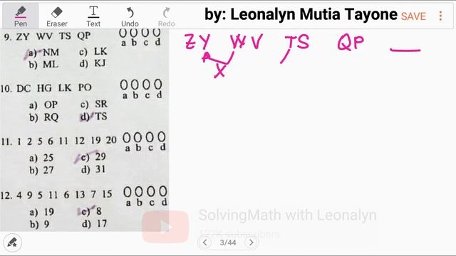 50-item Inductive Reasoning | Numerical | NUMBER SERIES [AFPSAT Civil Service UPCAT College] смотреть онлайн