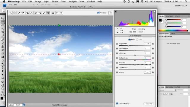 Photoshop Gradient Filter Tool смотреть онлайн