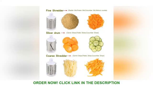 ☘️ WALFOS Manual Vegetable Cutter Slicer Multifunctional Round Mandoline Slicer Potato Cheese Kitch смотреть онлайн