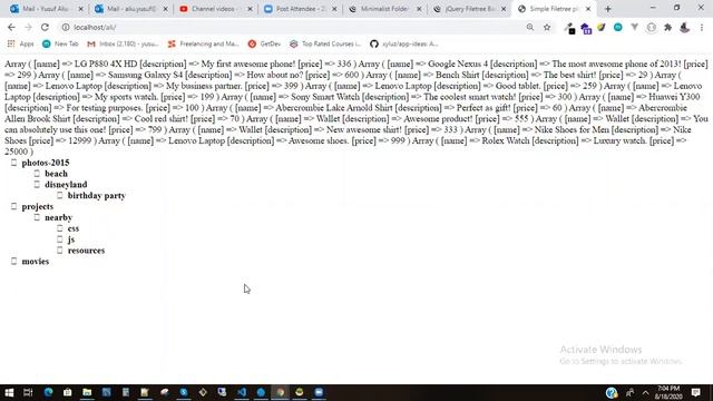 Integrating Filetree Jquery plugin with PHP смотреть онлайн