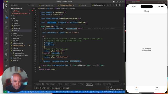 React Native Expo File Based Router with Firebase Authentication смотреть онлайн