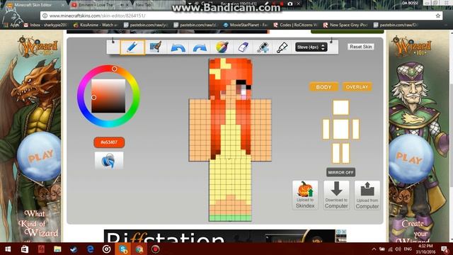 Shading Minecraft skin hair and editing: part 2 смотреть онлайн