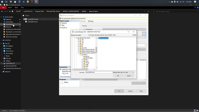¿Cómo restaurar una base de datos en SQL Server 2014? смотреть онлайн