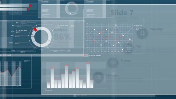 Interactive presentation template "Graphs"/ Интерактивный шаблон презентации "Графики"
