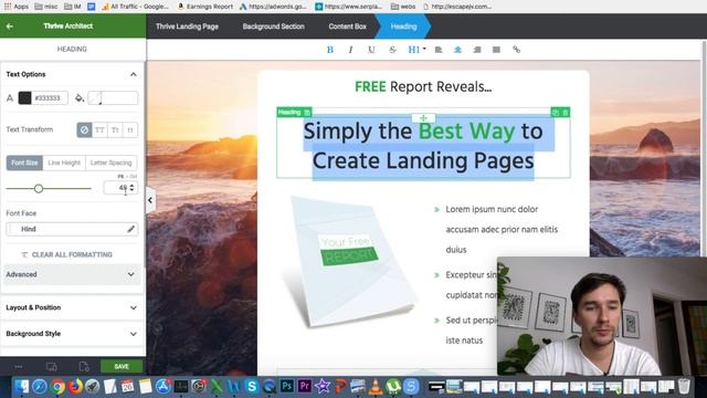 How to Create a Landing Page In Wordpress EASY with Thrive Architect [Tutorial] смотреть онлайн