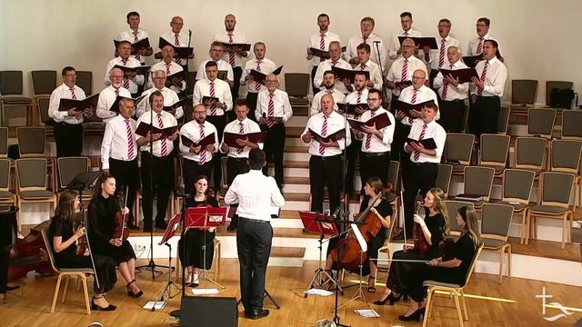 Мужской хор поёт песню - поэму "Море жизни бурлит" поэму читает брат Валентин Берген смотреть онлайн