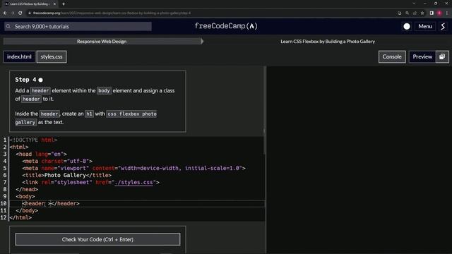 FreeCodeCamp | Learn CSS Flexbox by Building a Photo Gallery: Step 4 | Responsive Web Design смотреть онлайн