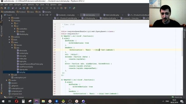 Yii2. Авторизация и RESTful api в yii2 framework. Видео 26.4 смотреть онлайн