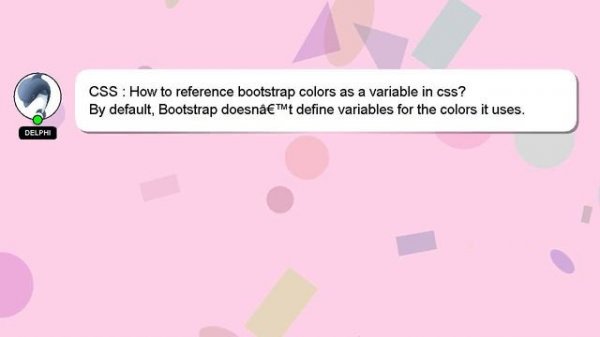 CSS : How to reference bootstrap colors as a variable in css?