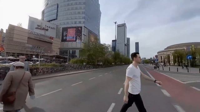 167 Прогулка по центру Варшавы Warszawa. смотреть онлайн