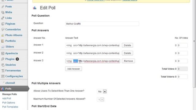 adicionar foto na enquete wordpress смотреть онлайн