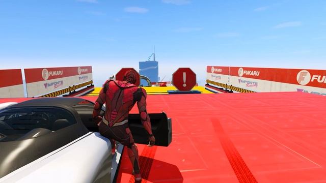GTA V Spider-man Racing - Mega Ramp Impossible Stunt смотреть онлайн