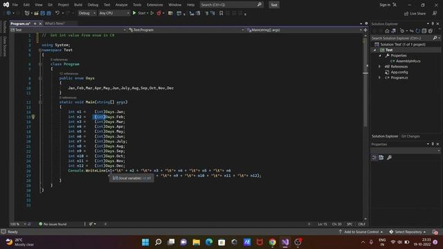 How to Get int value from Enum in C# смотреть онлайн