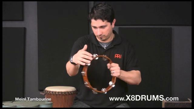Meinl 10" Wood Tambourine TA1AB - X8 DRUMS смотреть онлайн