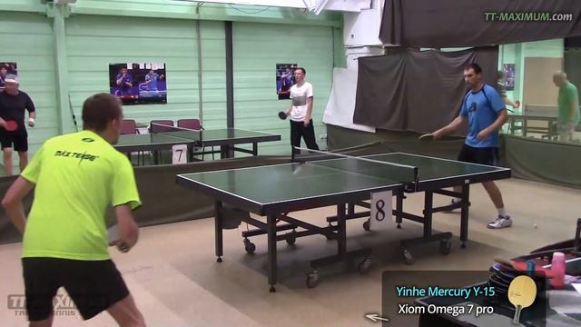 short test XIOM Omega VII Pro max on YINHE (Milkyway) Mercury Y-15 blade смотреть онлайн