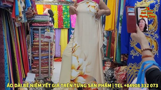 VẢI ÁO DÀI GẤM THÁI TUẤN 25$/BỘ | NHIỀU KHÁCH TÂY & VIỆT KIỀU ĐẾN ÁO DÀI BÉ MUA VẢI MAY ÁO DÀI TẾT! смотреть онлайн